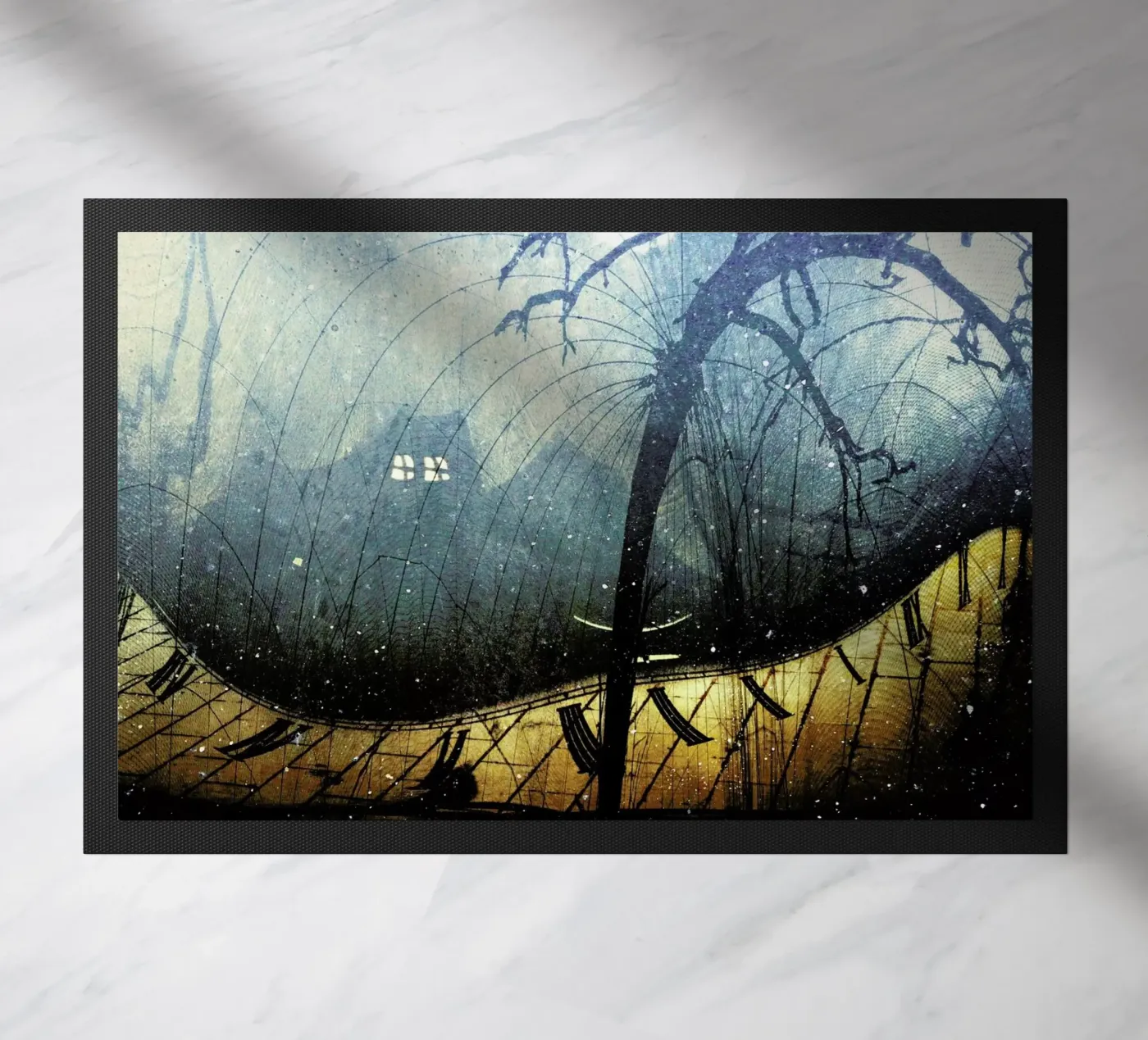 Time is Irrelevant deurmat van Elisabeth Fredriksson