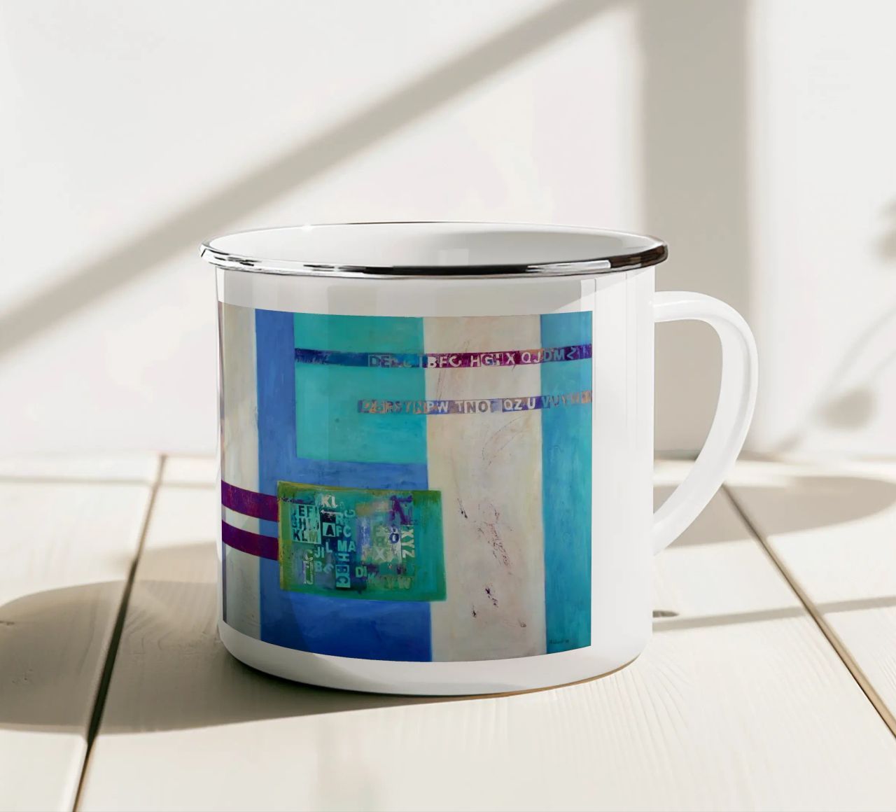 Zwischenzeilwort tazza in smalto da Anita Gewald