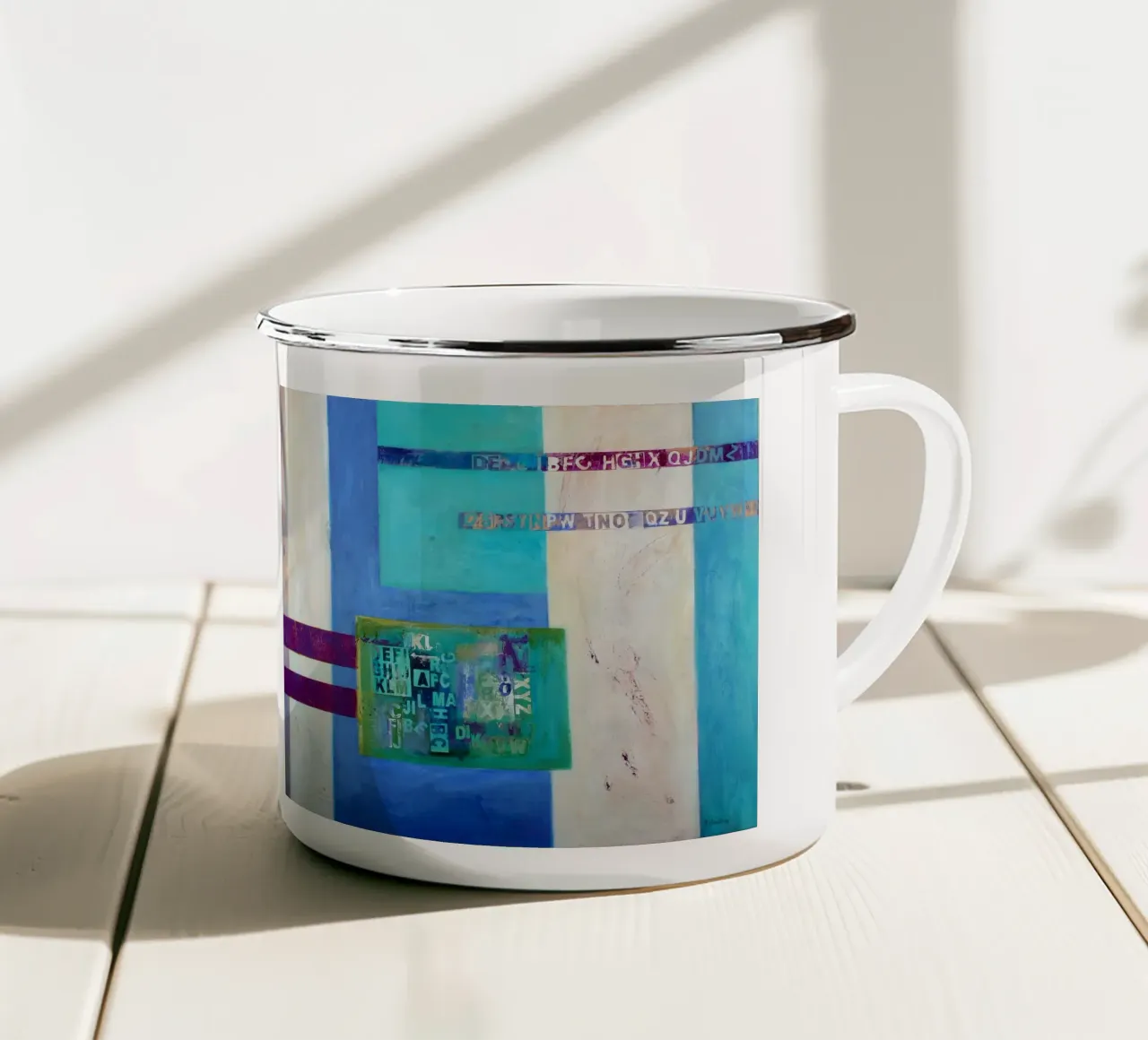 Zwischenzeilwort tazza in smalto da Anita Gewald