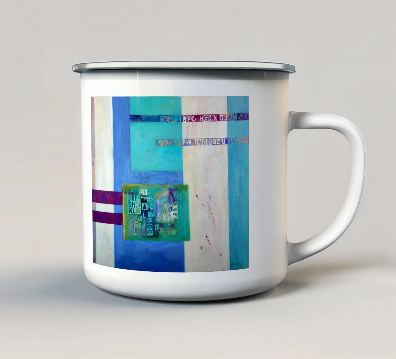 Zwischenzeilwort tazza in smalto da Anita Gewald
