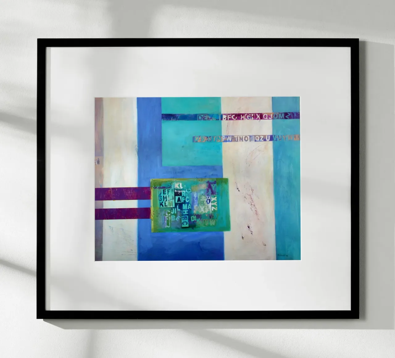 Zwischenzeilwort poster con telaio in alluminio da Anita Gewald