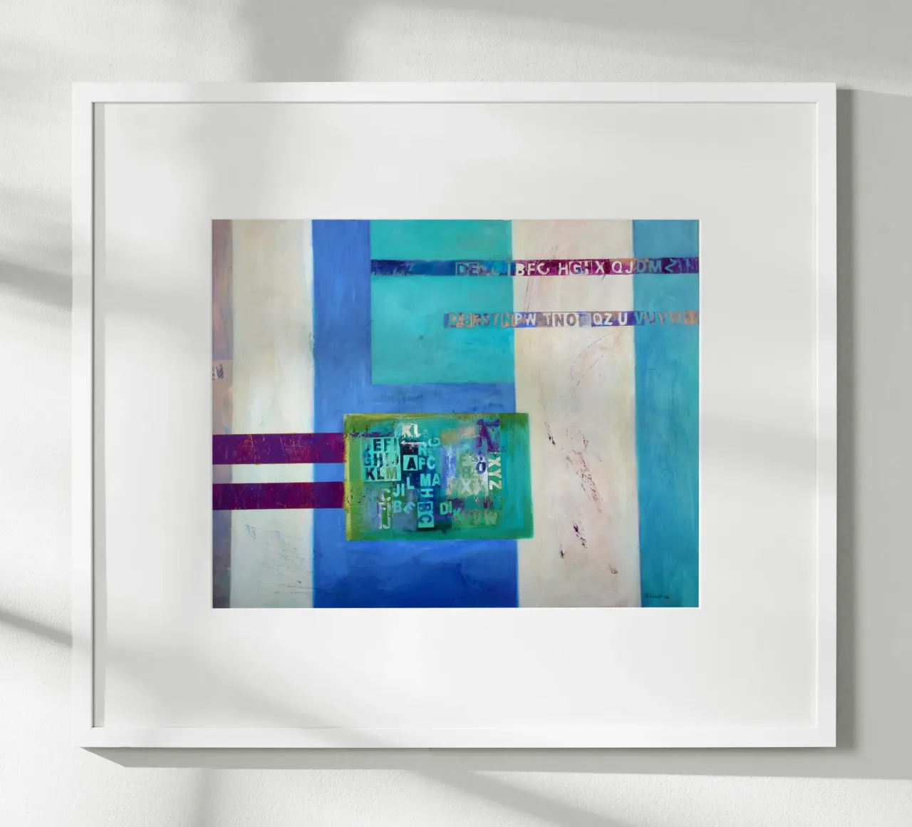 Zwischenzeilwort poster con telaio in alluminio da Anita Gewald