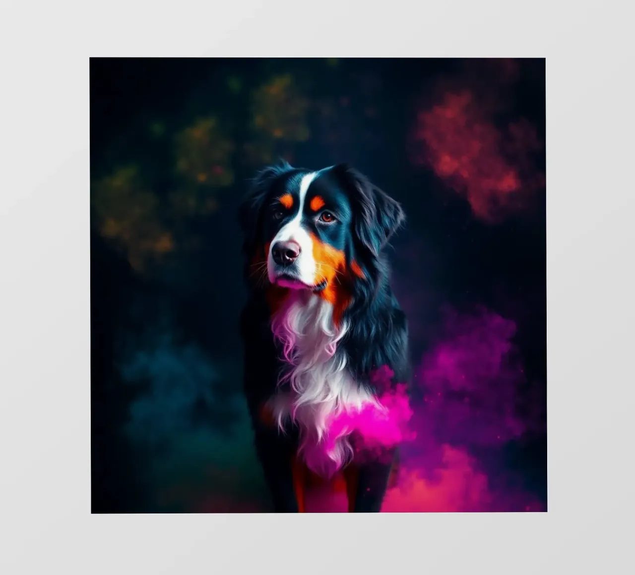 The colorful Bernese Mountain Dog #63 pvc cover by Yumis.Beargang.and.Me