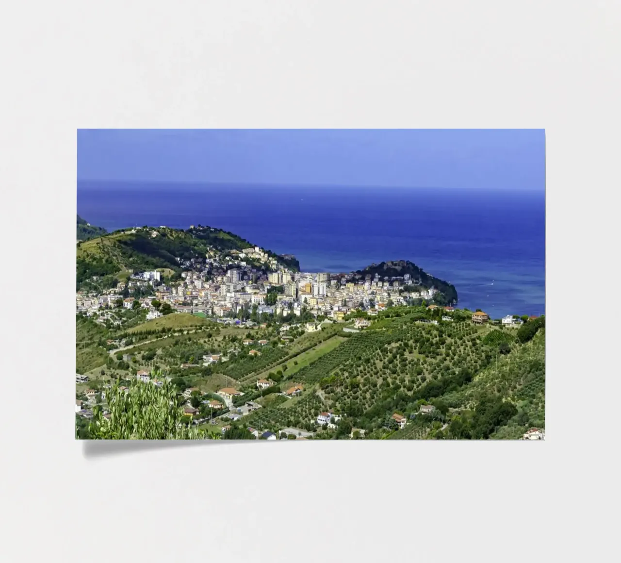 The wild coast of the Gulf coast of Policastro in the Cilent sticker sheet by peuceta_BA