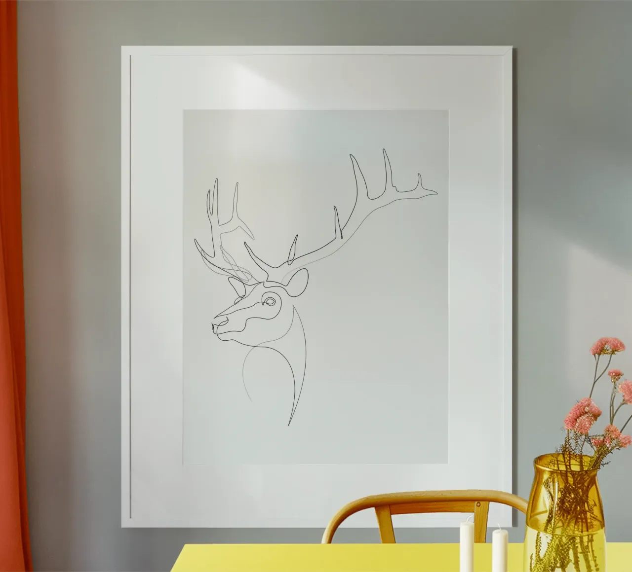 Antler poster by Addillum