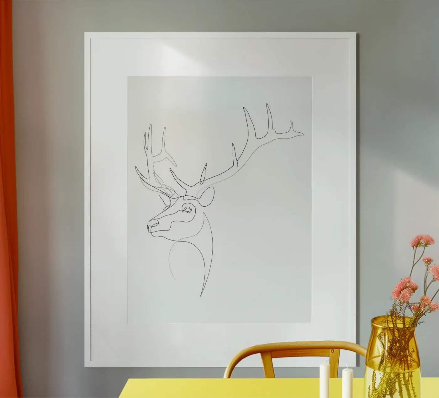 Antler poster by Addillum