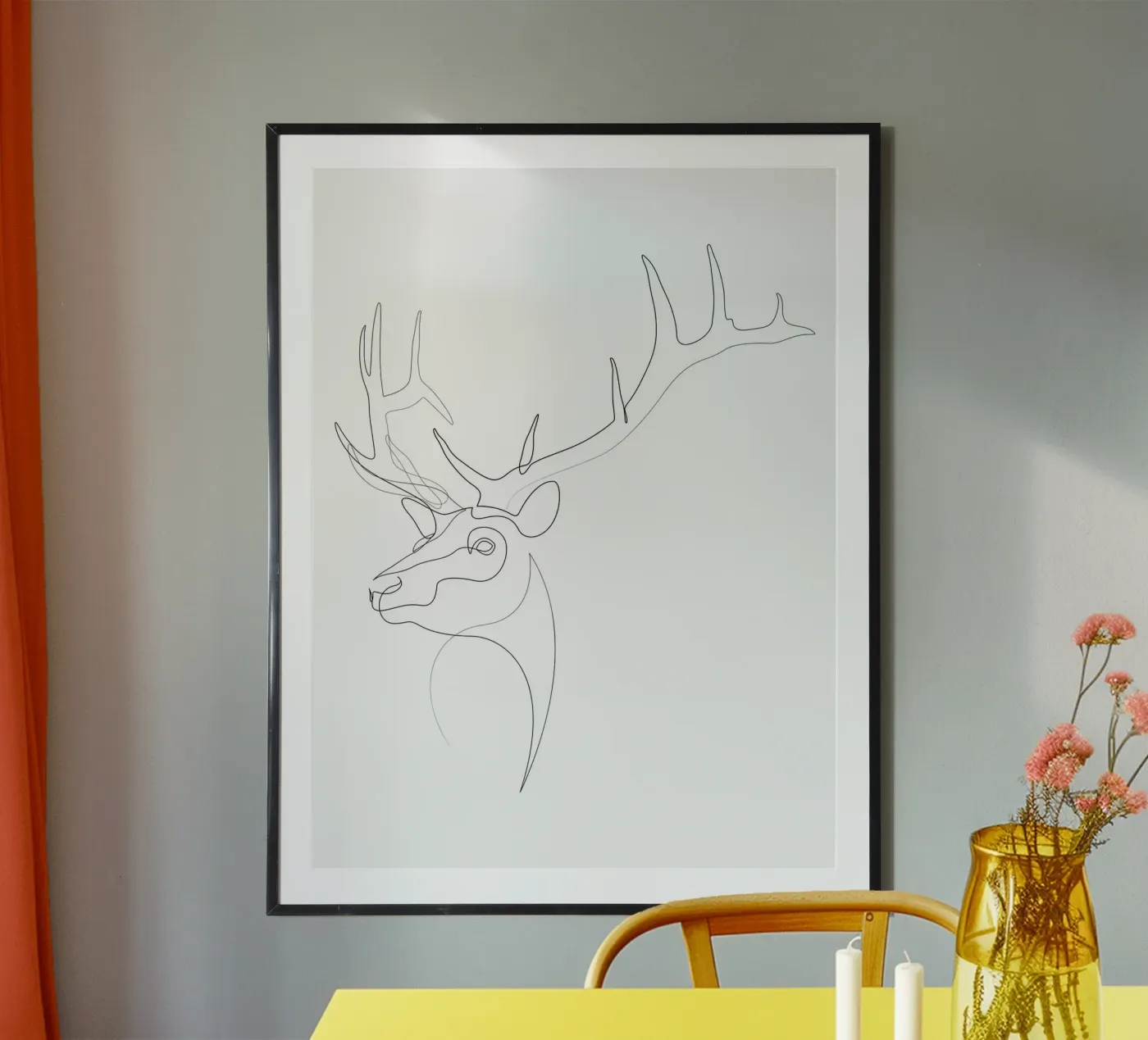 Antler poster by Addillum