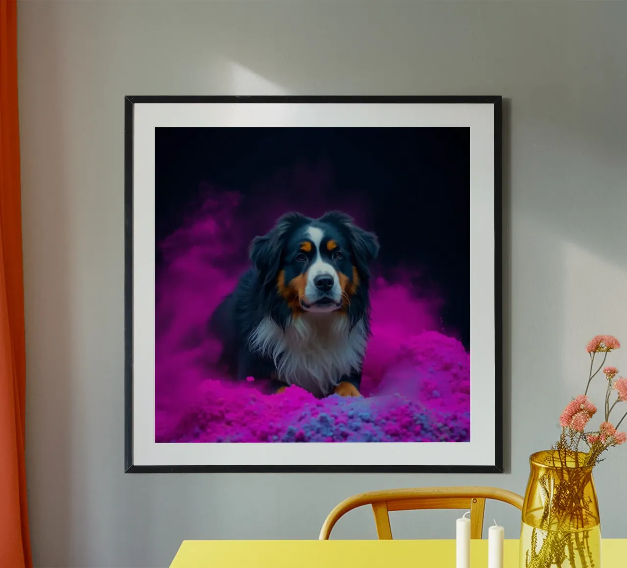 The colorful Bernese Mountain Dog #67 hahnemühle by Yumis.Beargang.and.Me