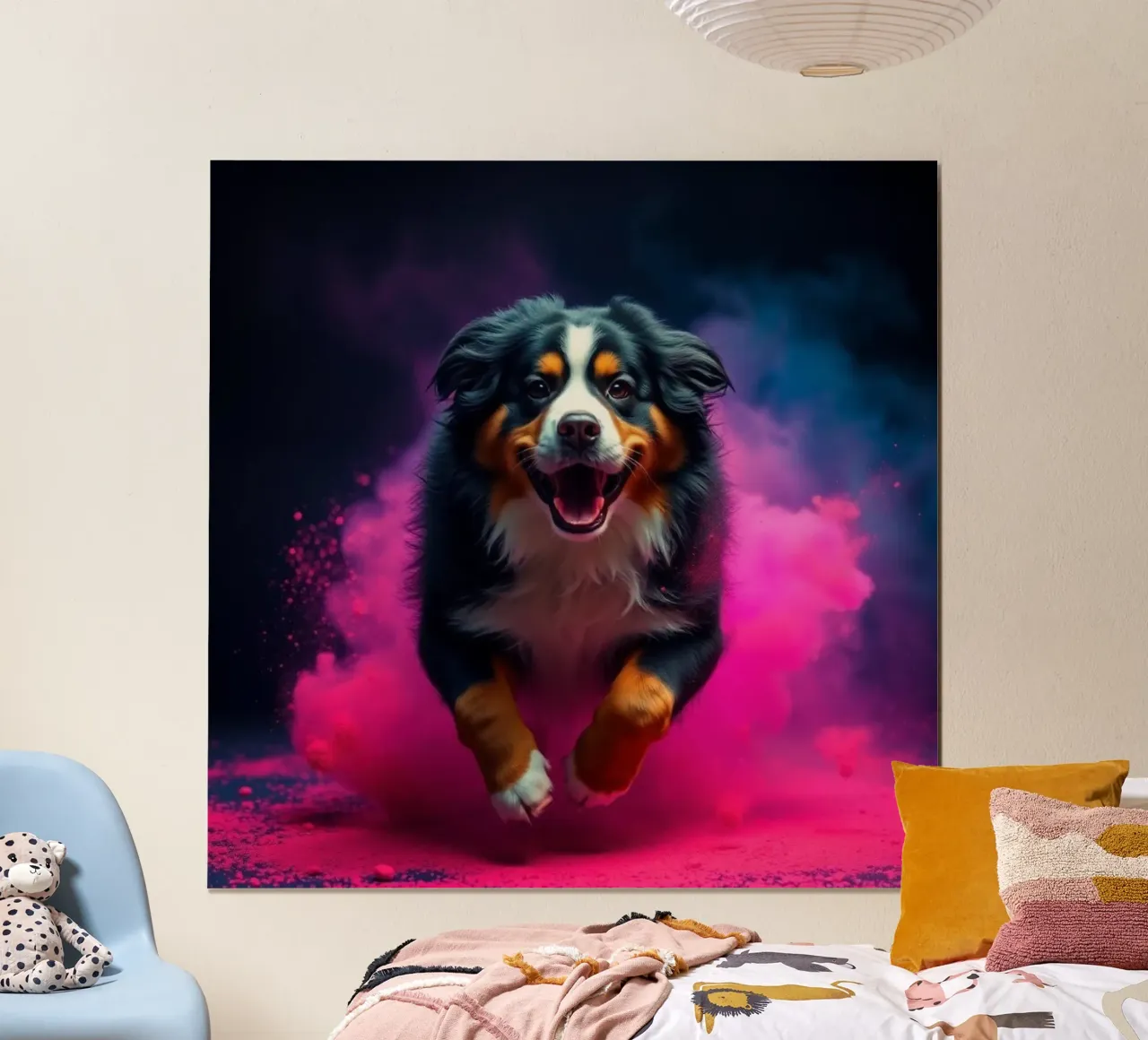 The colorful Bernese Mountain Dog #68 hahnemühle by Yumis.Beargang.and.Me