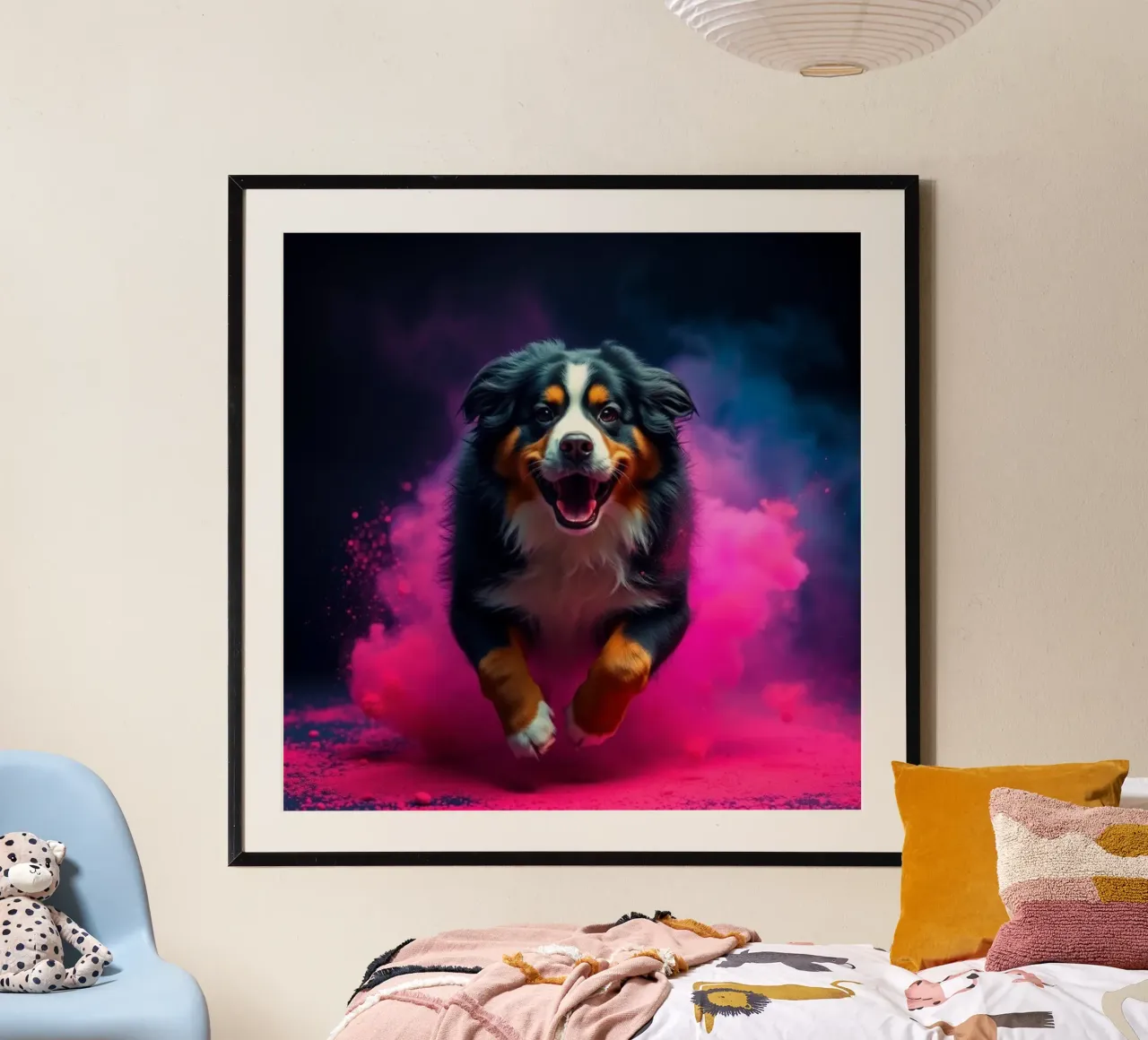 The colorful Bernese Mountain Dog #68 hahnemühle by Yumis.Beargang.and.Me