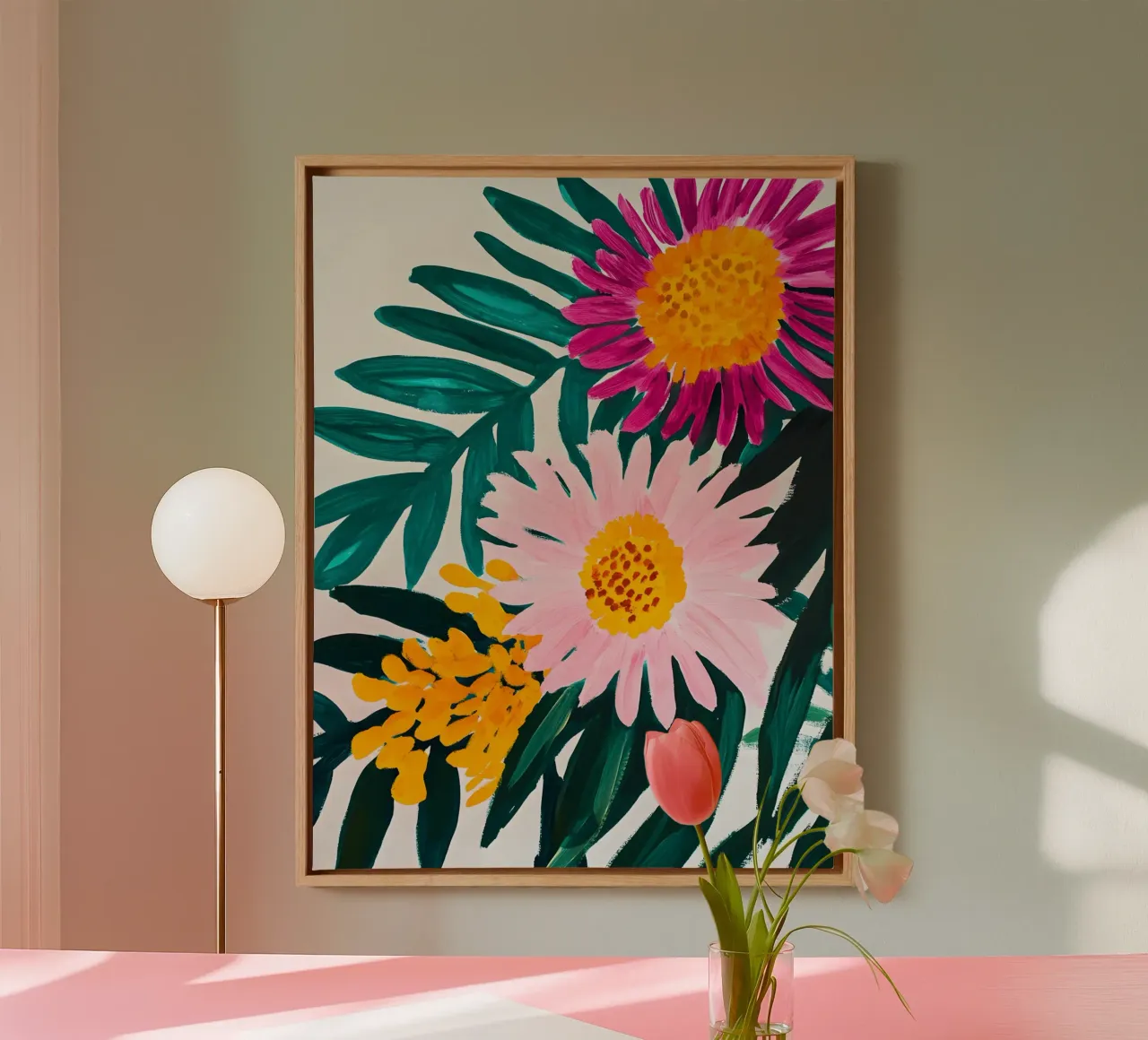 Australian Wild Flowers tela con Cornice a cassetta da Gypsy Galleria