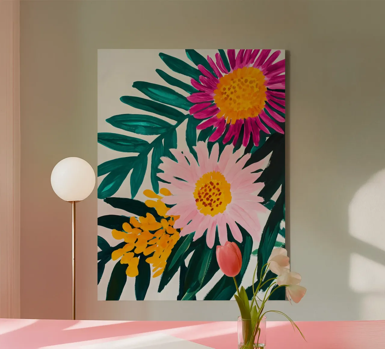 Australian Wild Flowers tela con Cornice a cassetta da Gypsy Galleria