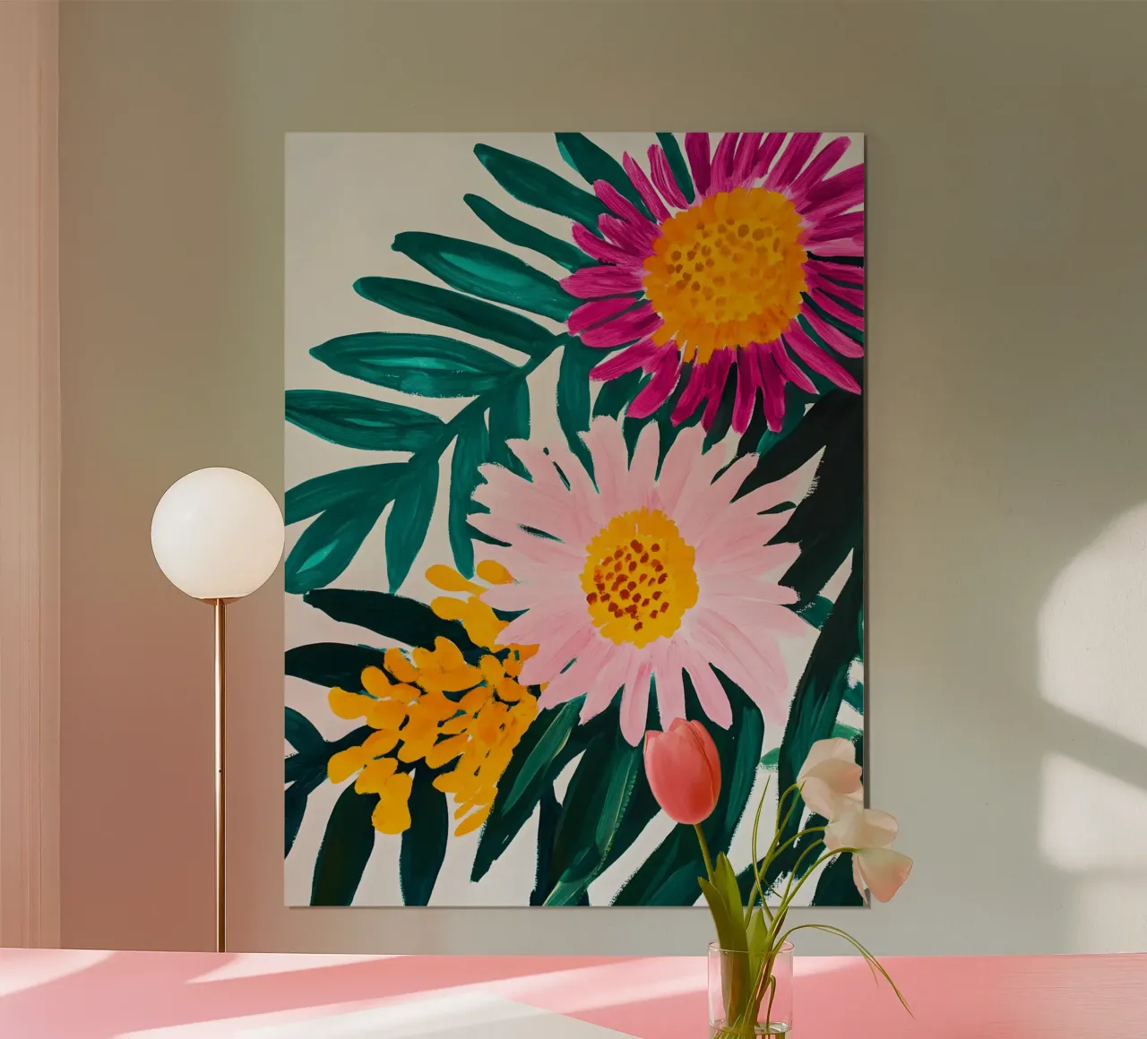 Australian Wild Flowers poster con telaio in legno da Gypsy Galleria
