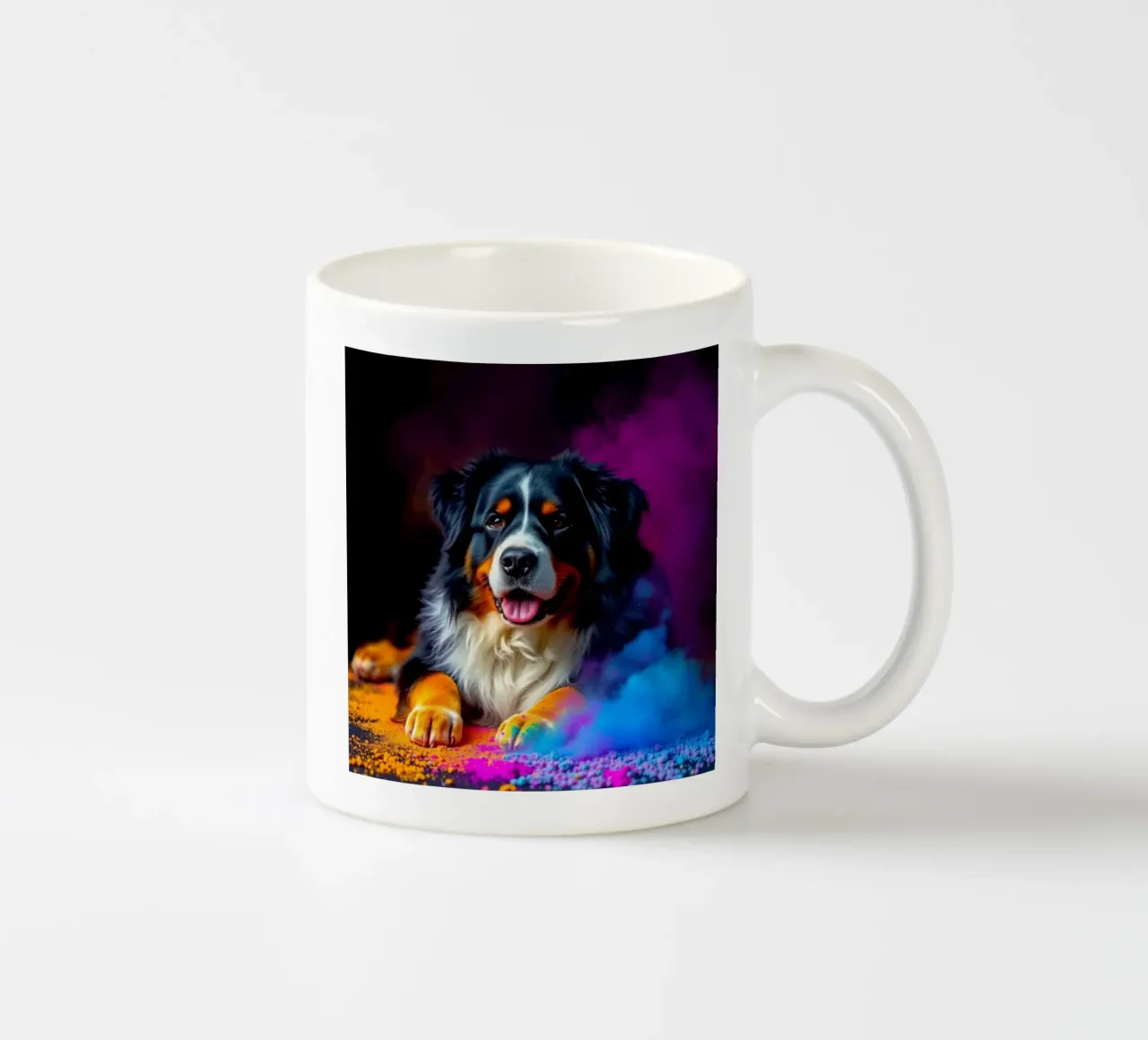 Le bouvier bernois coloré #71 mug en céramique de Yumis.Beargang.and.Me