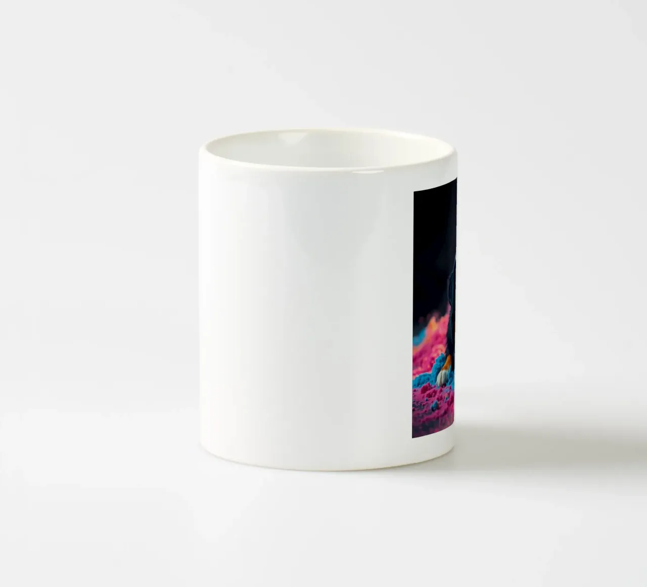 The colorful Bernese Mountain Dog #72 ceramic mug by Yumis.Beargang.and.Me