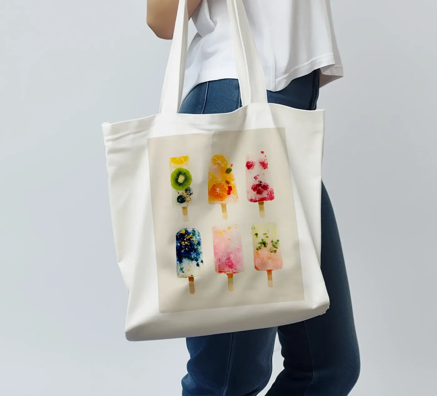 Fruity Popsicles tote bag by Gypsy Galleria