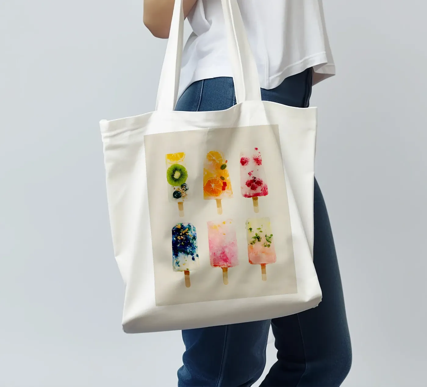 Fruity Popsicles tote bag by Gypsy Galleria