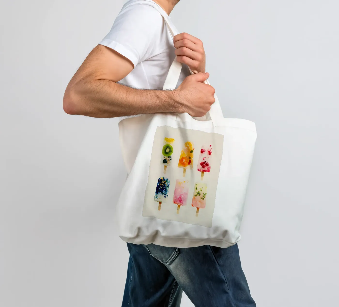 Fruity Popsicles tote bag by Gypsy Galleria
