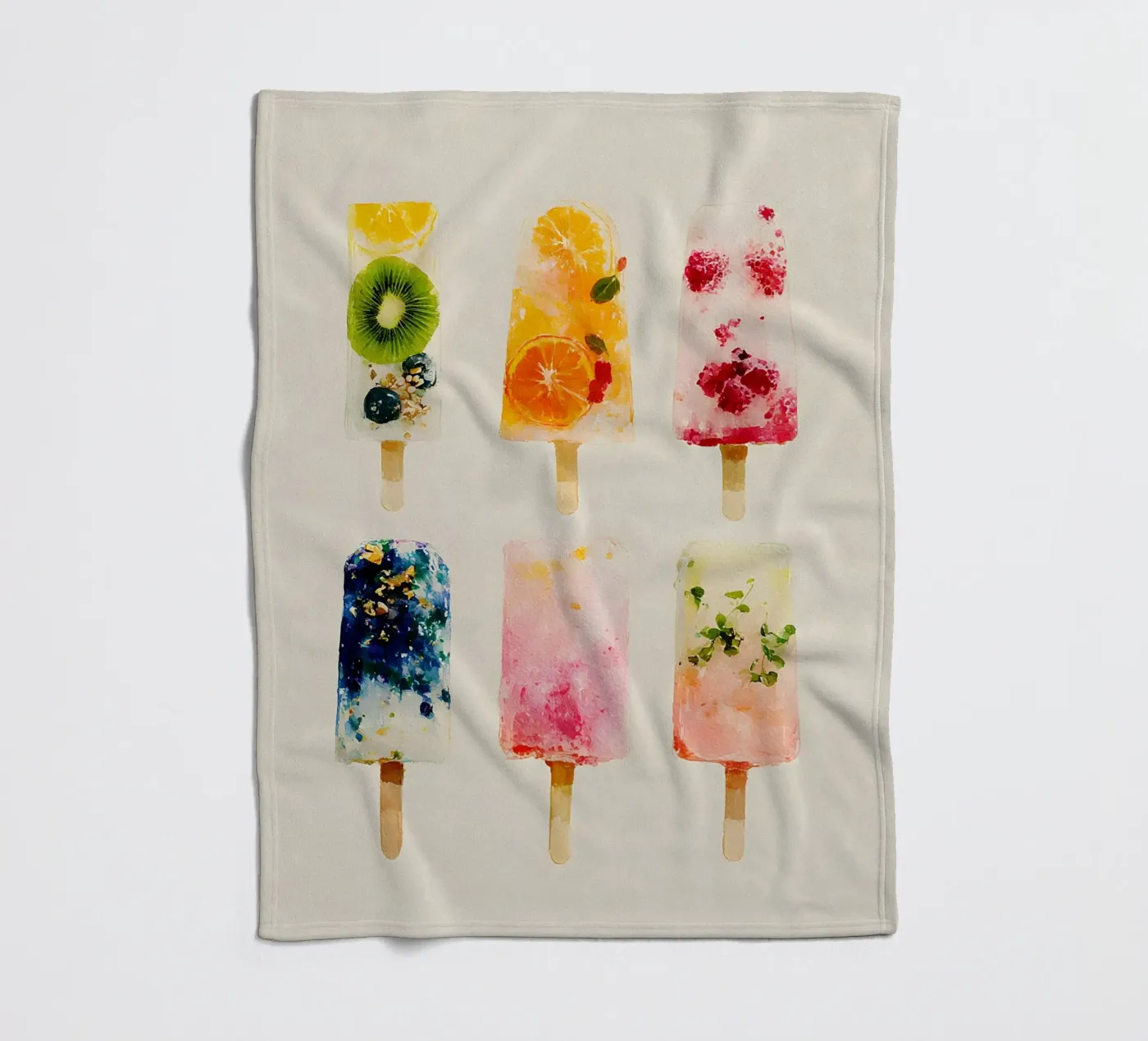 Fruity Popsicles fleecedeken van Gypsy Galleria