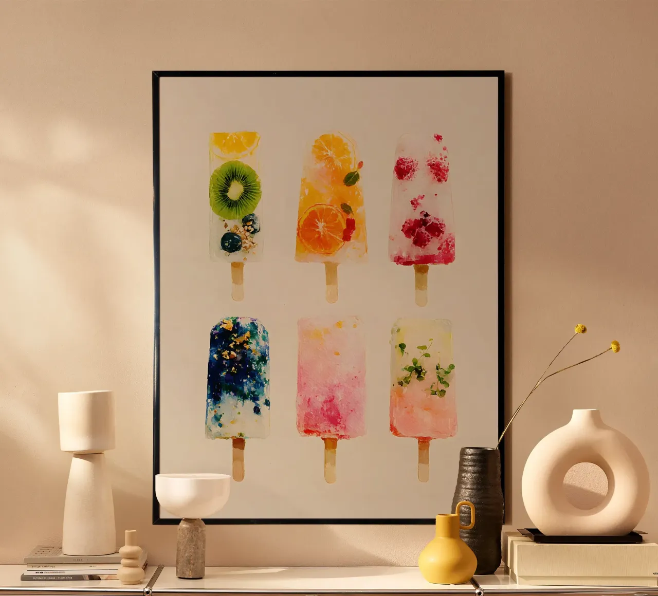 Fruity Popsicles poster van Gypsy Galleria