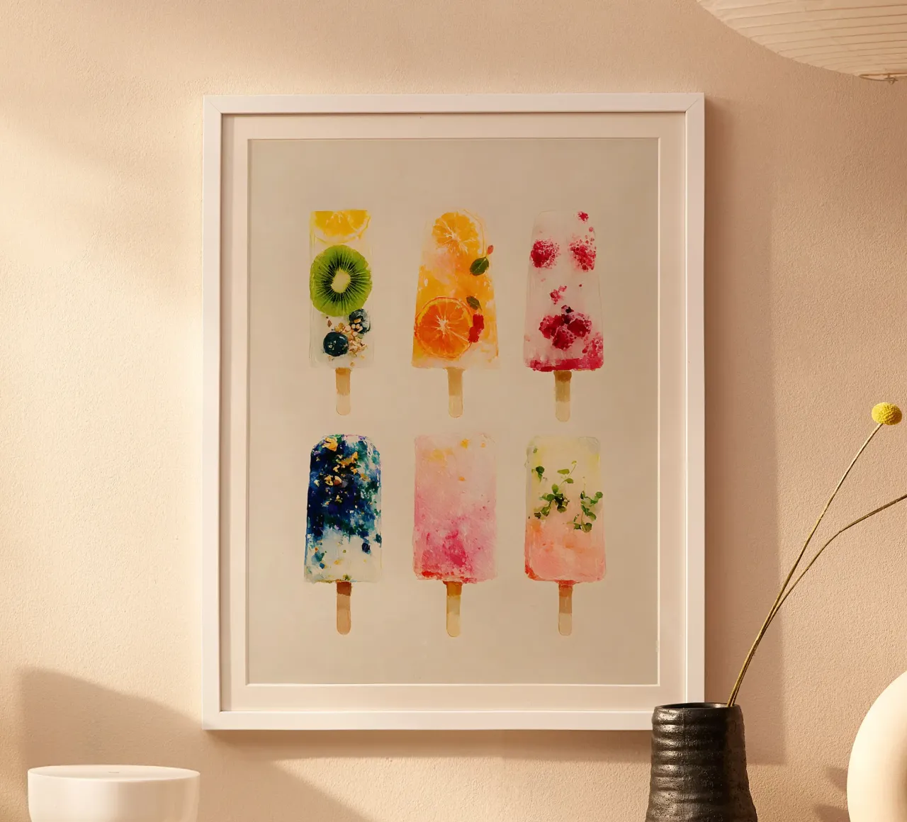 Fruity Popsicles poster van Gypsy Galleria
