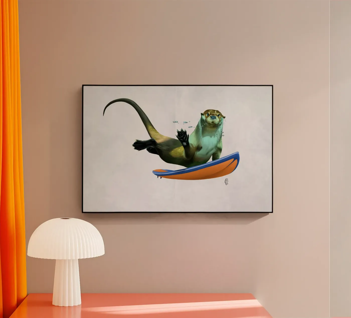Otterly (Wordless) plexiglass da Rob Art | Illustration