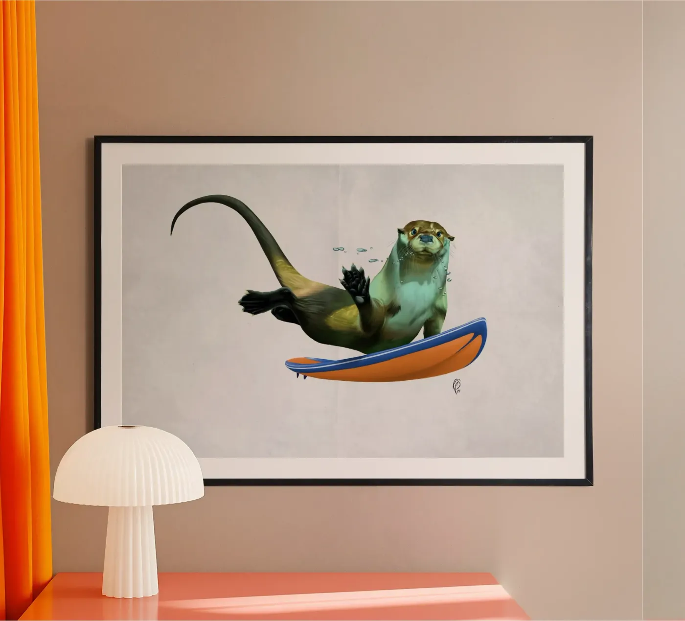 Otterly (Wordless) poster da Rob Art | Illustration