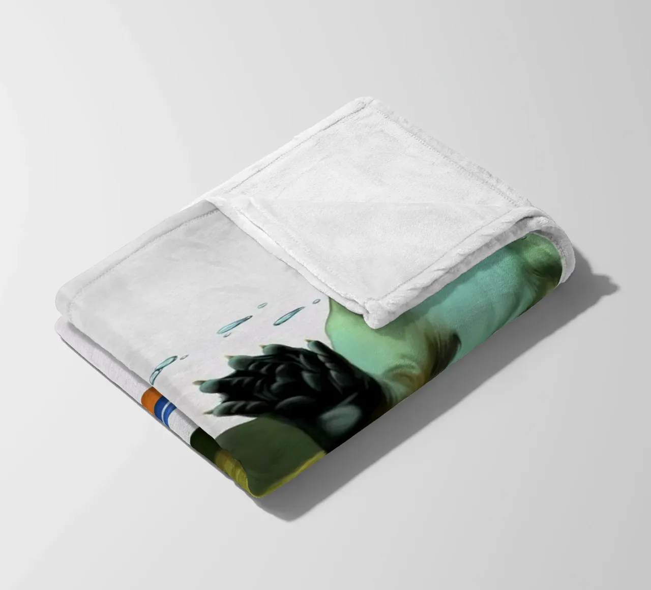 Otterly (Wordless) fleece blanket by Rob Art | Illustration