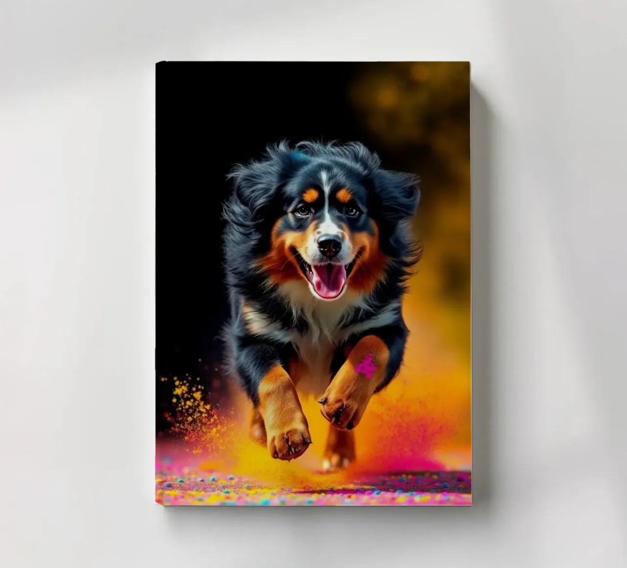 The colorful Bernese Mountain Dog #79 notebook by Yumis.Beargang.and.Me