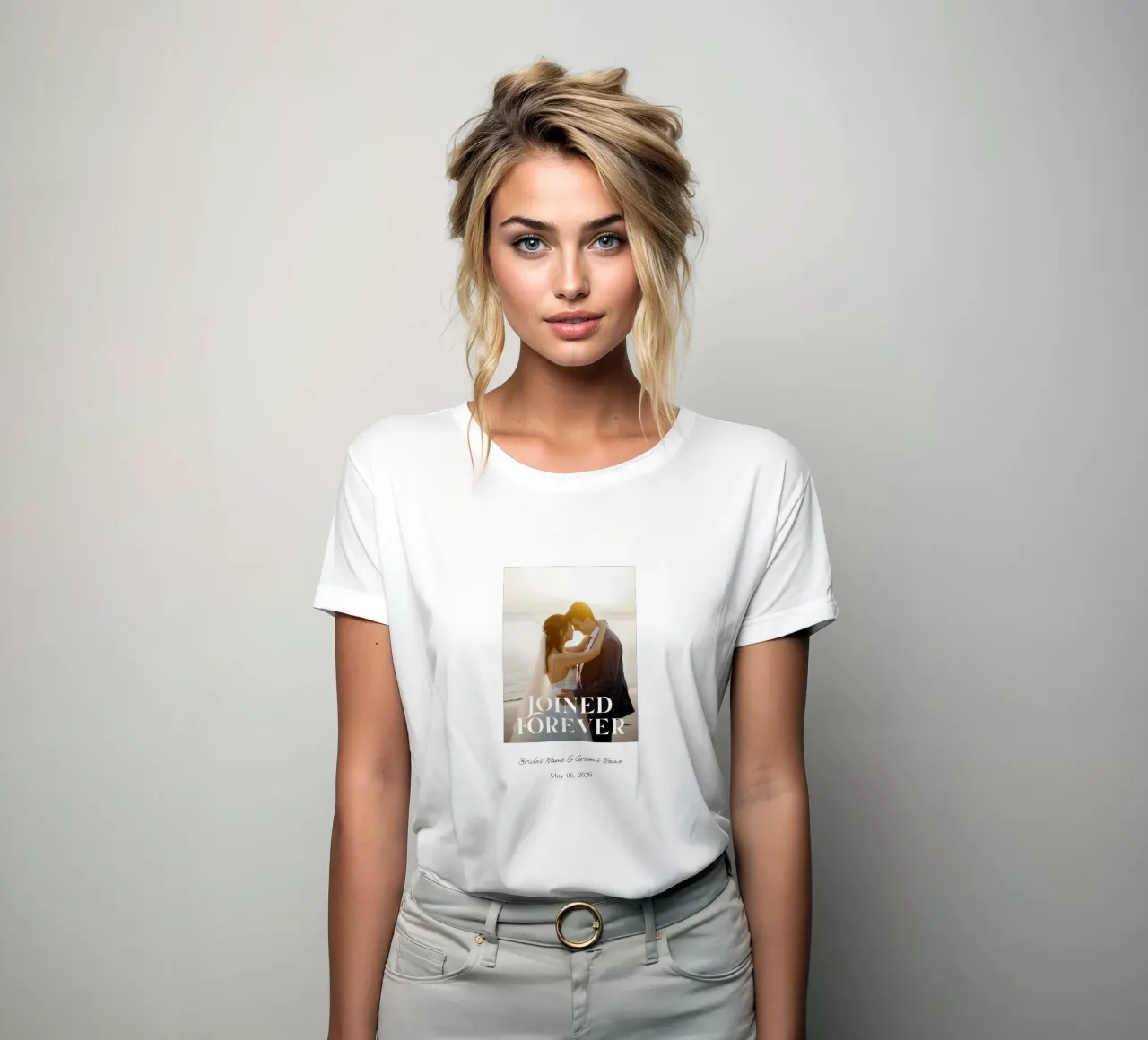 Personalized Wedding women's fitted t-shirt by NEWEST CUSTOM SHOP