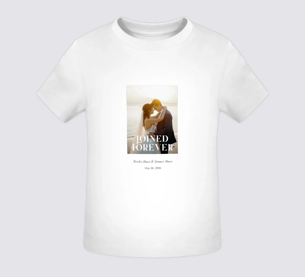 Personalisierte Hochzeit Baby T-Shirt von NEWEST CUSTOM SHOP