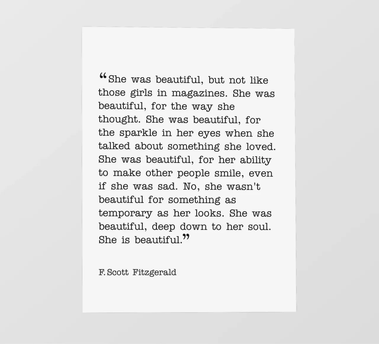 Lei era bellissima F.Scott Fitzgerald pellicola backlit da Paigaam Studio