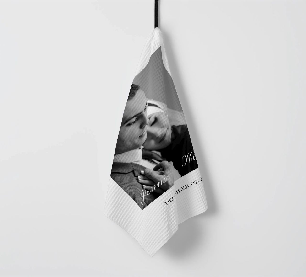 Personnalisation d'un mariage monochrome torchon de NEWEST CUSTOM SHOP