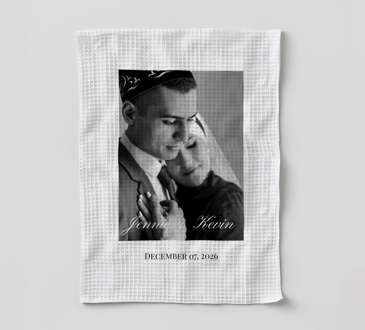 Personnalisation d'un mariage monochrome torchon de NEWEST CUSTOM SHOP