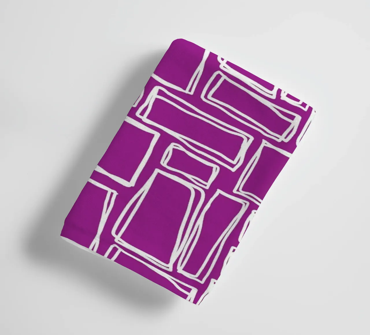 Quadrati Doodle in viola magenta asciugamano da bagno da Happy Littles