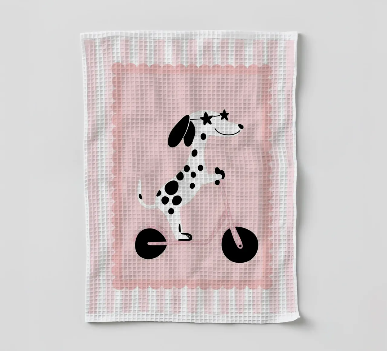 Dalmatian on Scooter Print, Nursery Wall Art torchon de SunshinePrints