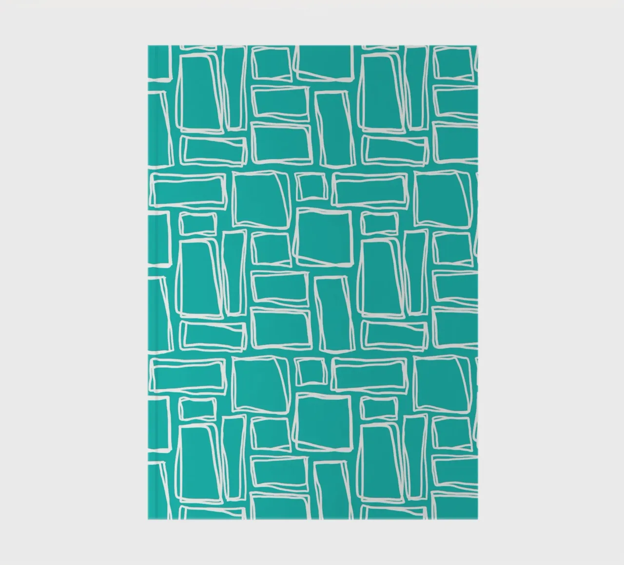 Doodle Squares in Turquoise notebook by Happy Littles