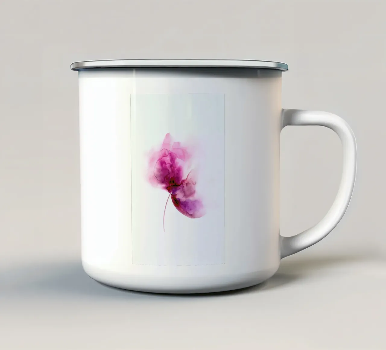 Ink Flower tazza in smalto da Flora & Fauna