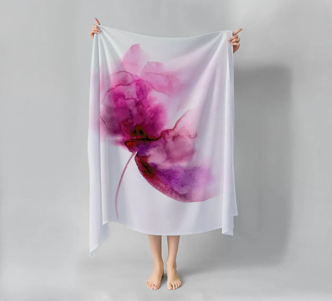 Ink Flower telo mare da Flora & Fauna