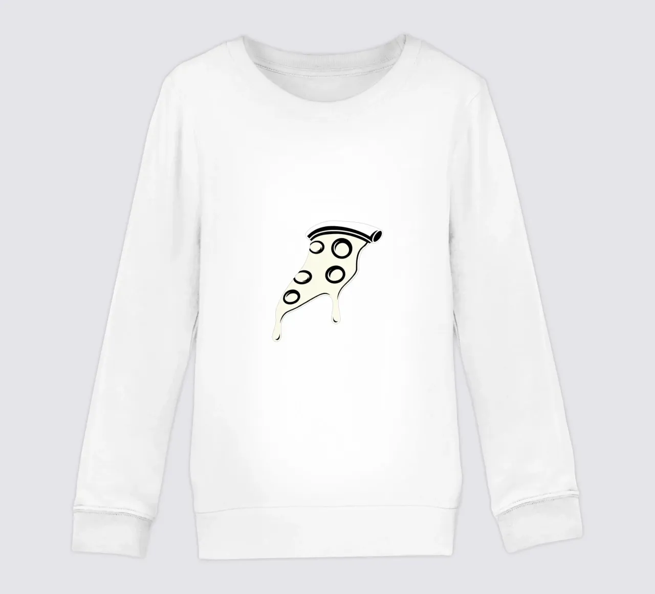 Un trancio di pizza con formaggio fuso e salame piccante felpa bambino da DesignDoodle