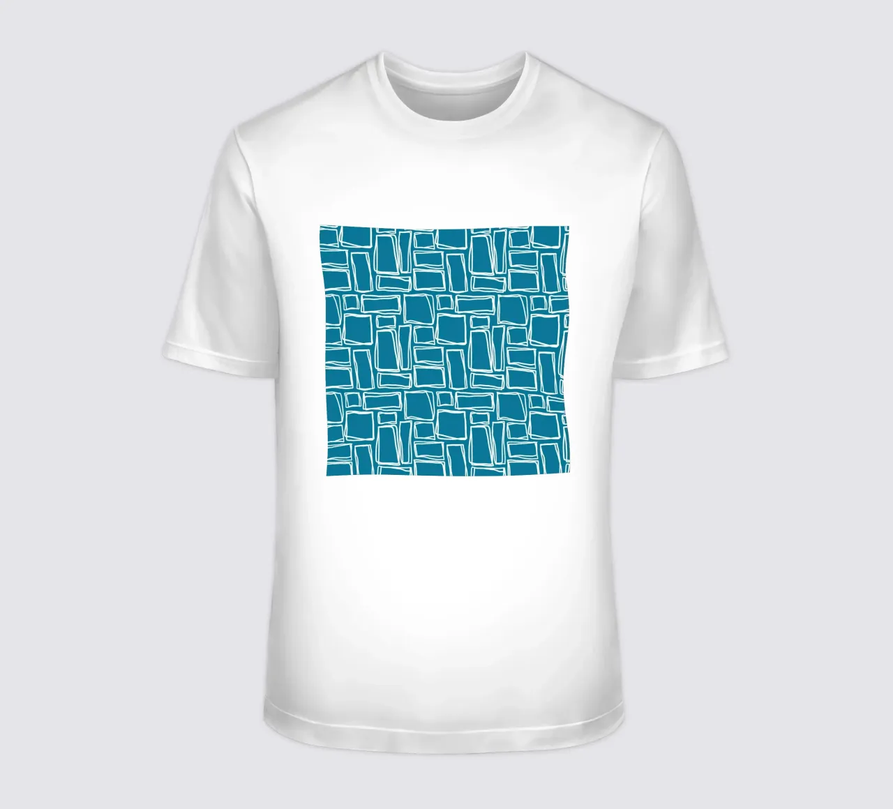 Quadrati Doodle in verde scuro t-shirt da Happy Littles