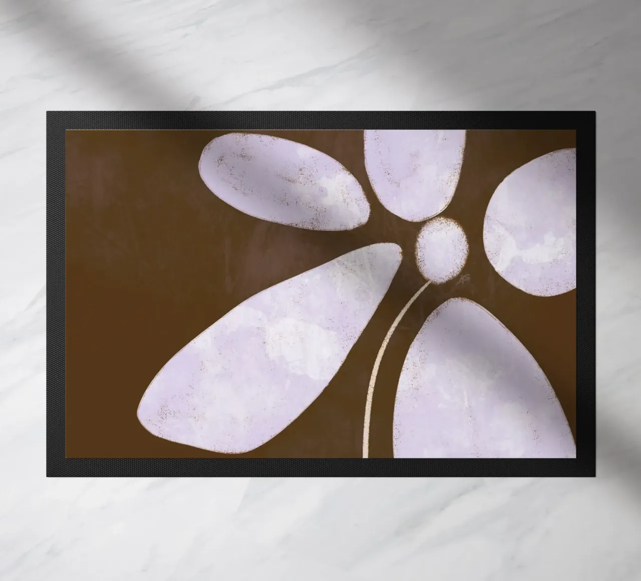 Delicate Simplicity | Minimalist Floral Abstract zerbino da sabidussi