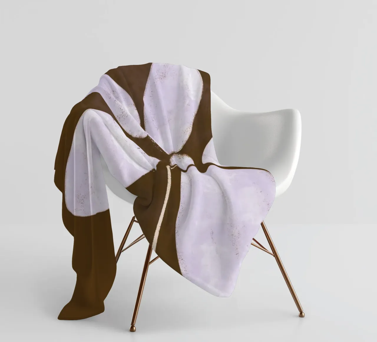 Delicate Simplicity | Minimalist Floral Abstract coperta in pile da sabidussi