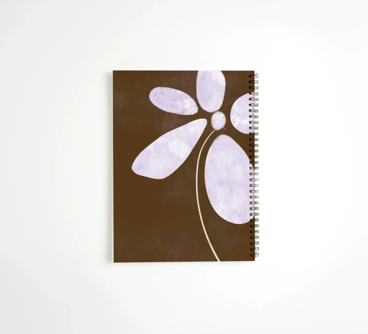 Delicate Simplicity | Minimalist Floral Abstract diario ad anelli da sabidussi