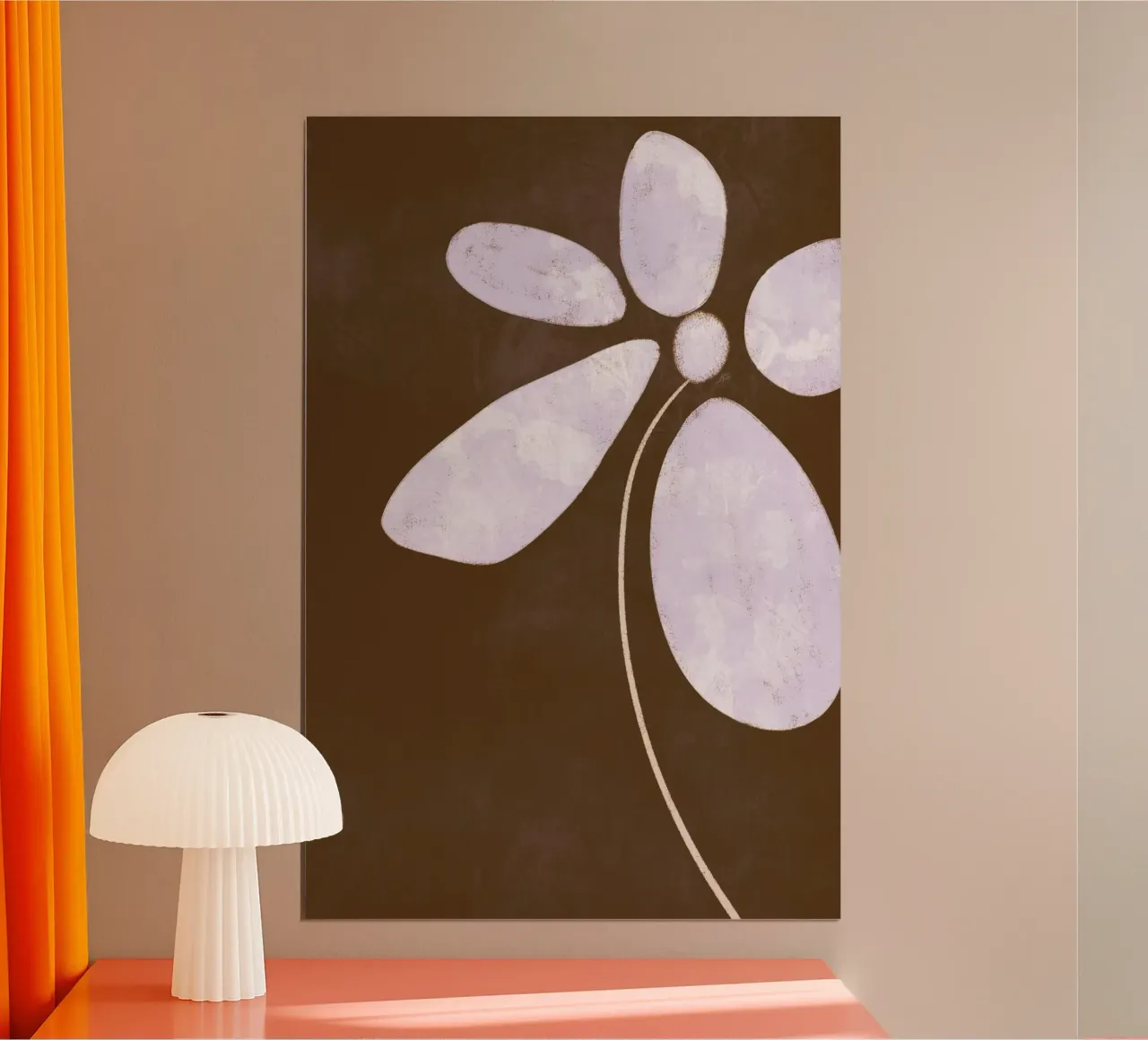 Delicate Simplicity | Minimalist Floral Abstract carta hahnemühle da sabidussi