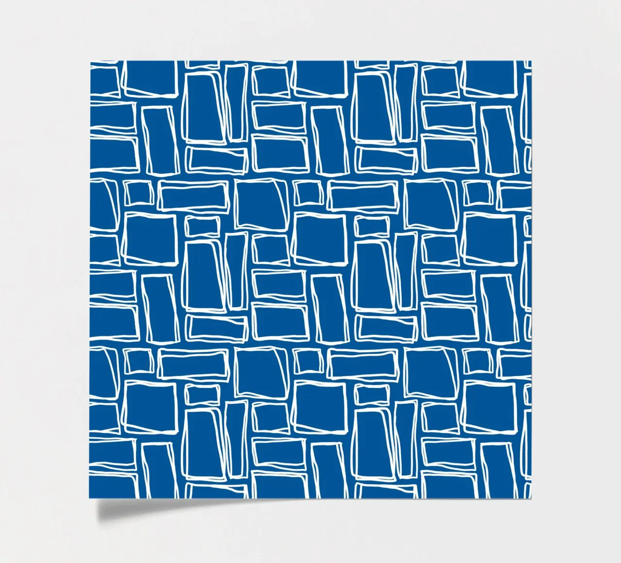 Doodle Squares in Royal Blue sticker sheet by Happy Littles