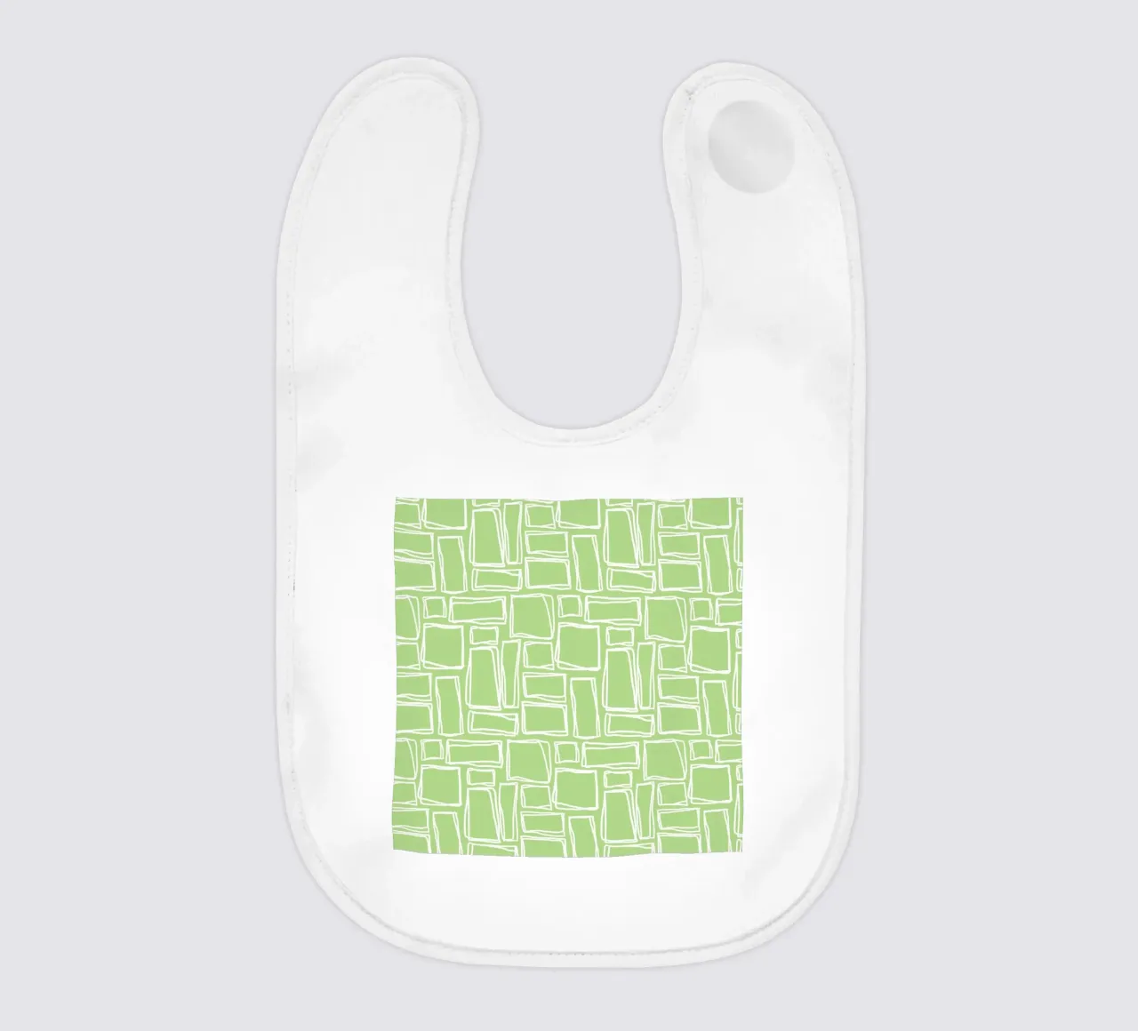 Quadrati Doodle in verde menta bavaglino da Happy Littles