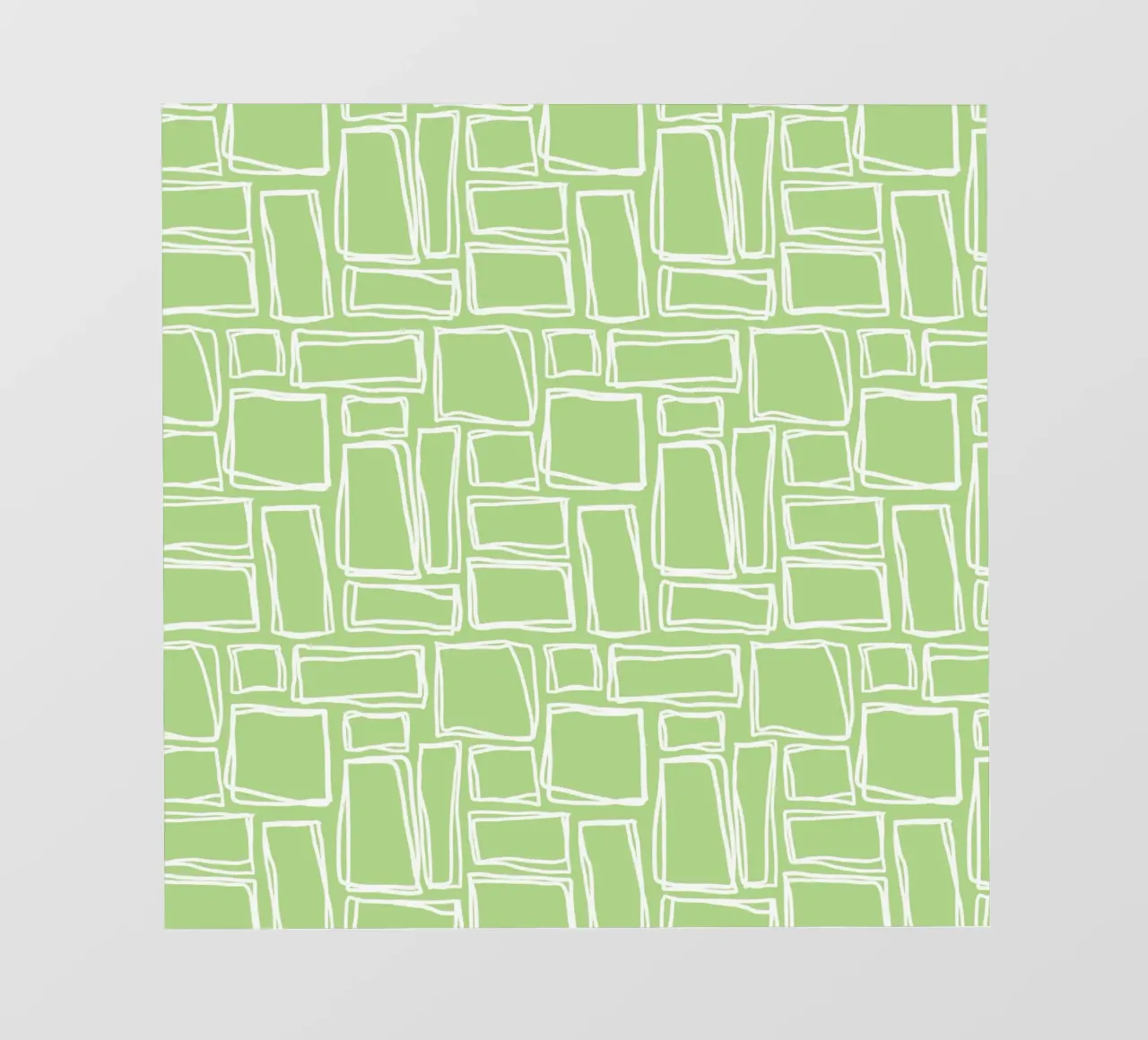 Quadrati Doodle in verde menta pellicola backlit da Happy Littles