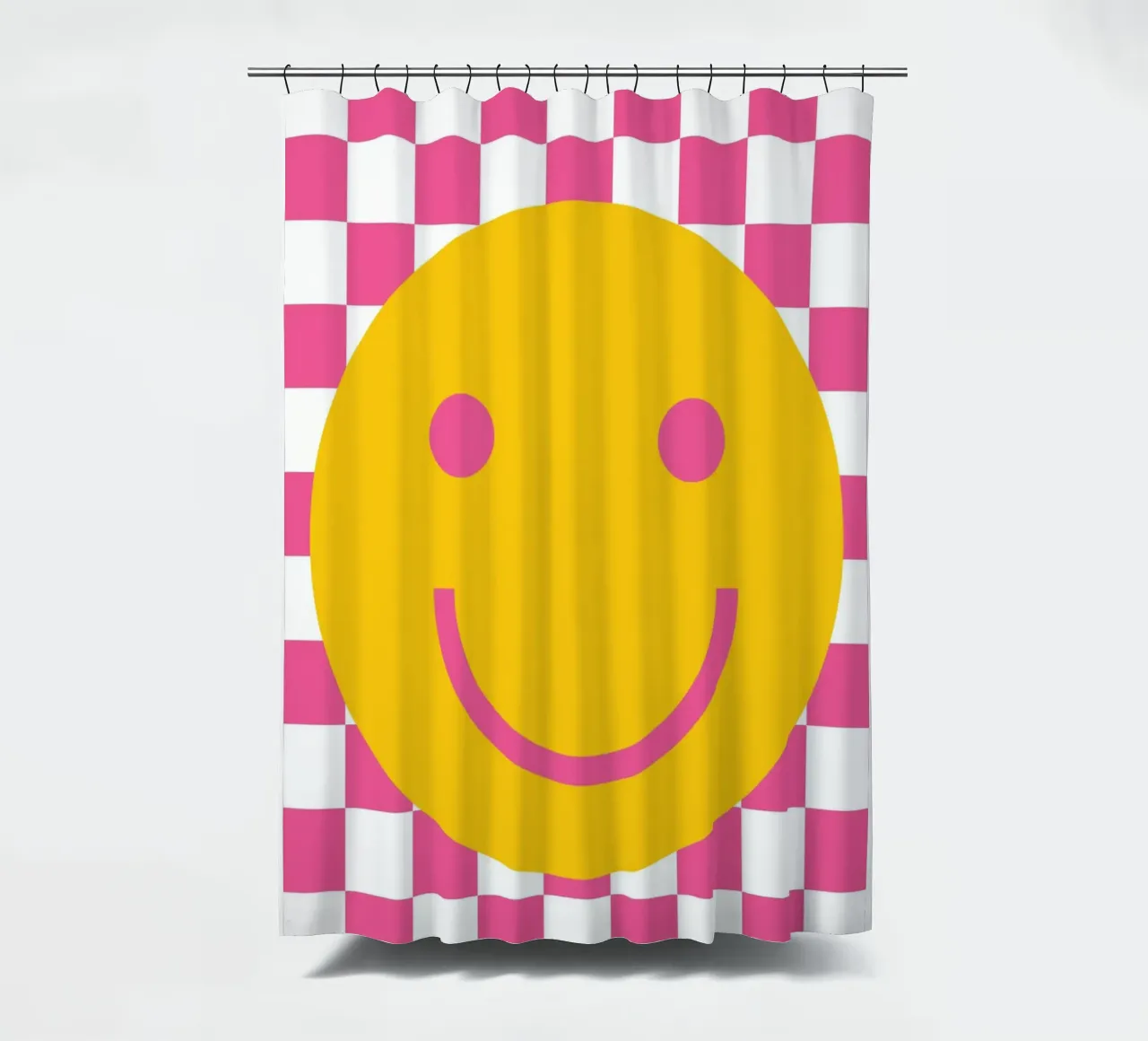 Smilie Rosa shower curtain by studio salü