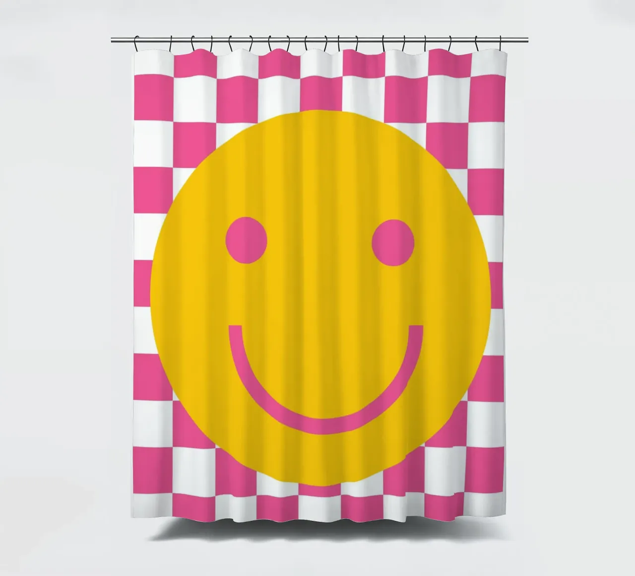 Smilie Rosa shower curtain by studio salü